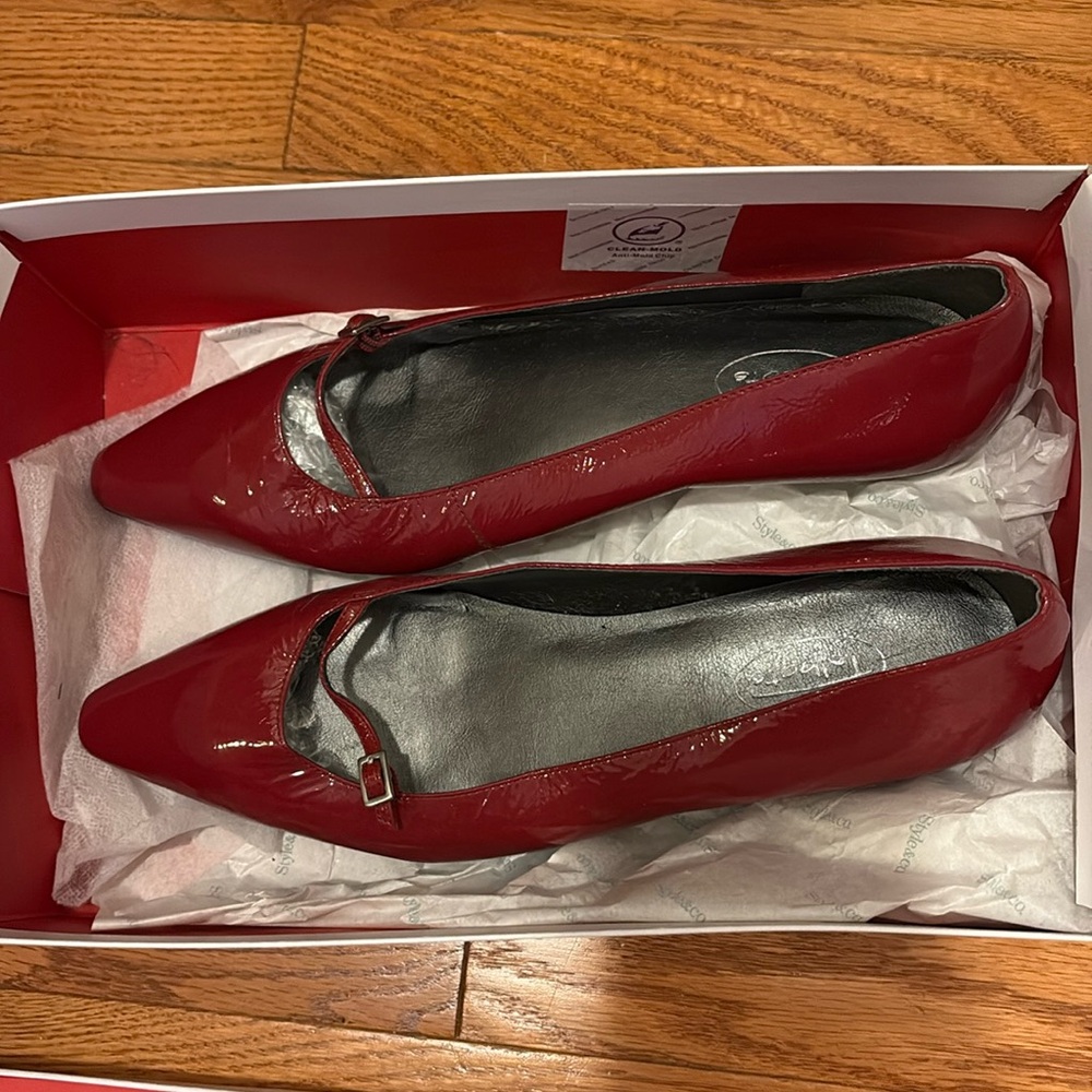 Red chic shoes